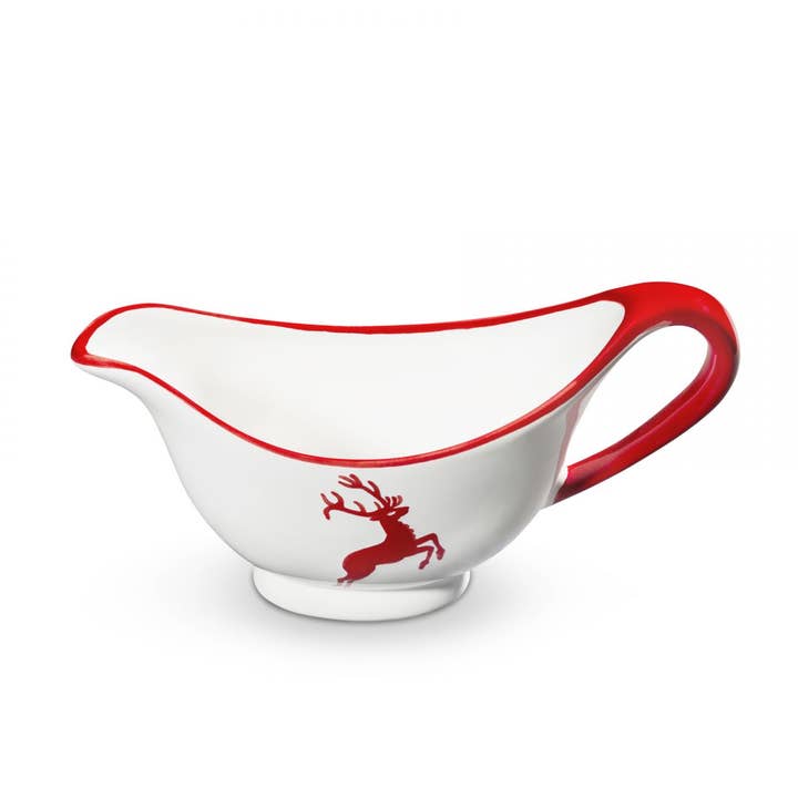 Ruby red deer, gravy boat (0.2L) for wholesale by Gmundner Keramik Handels GmbH