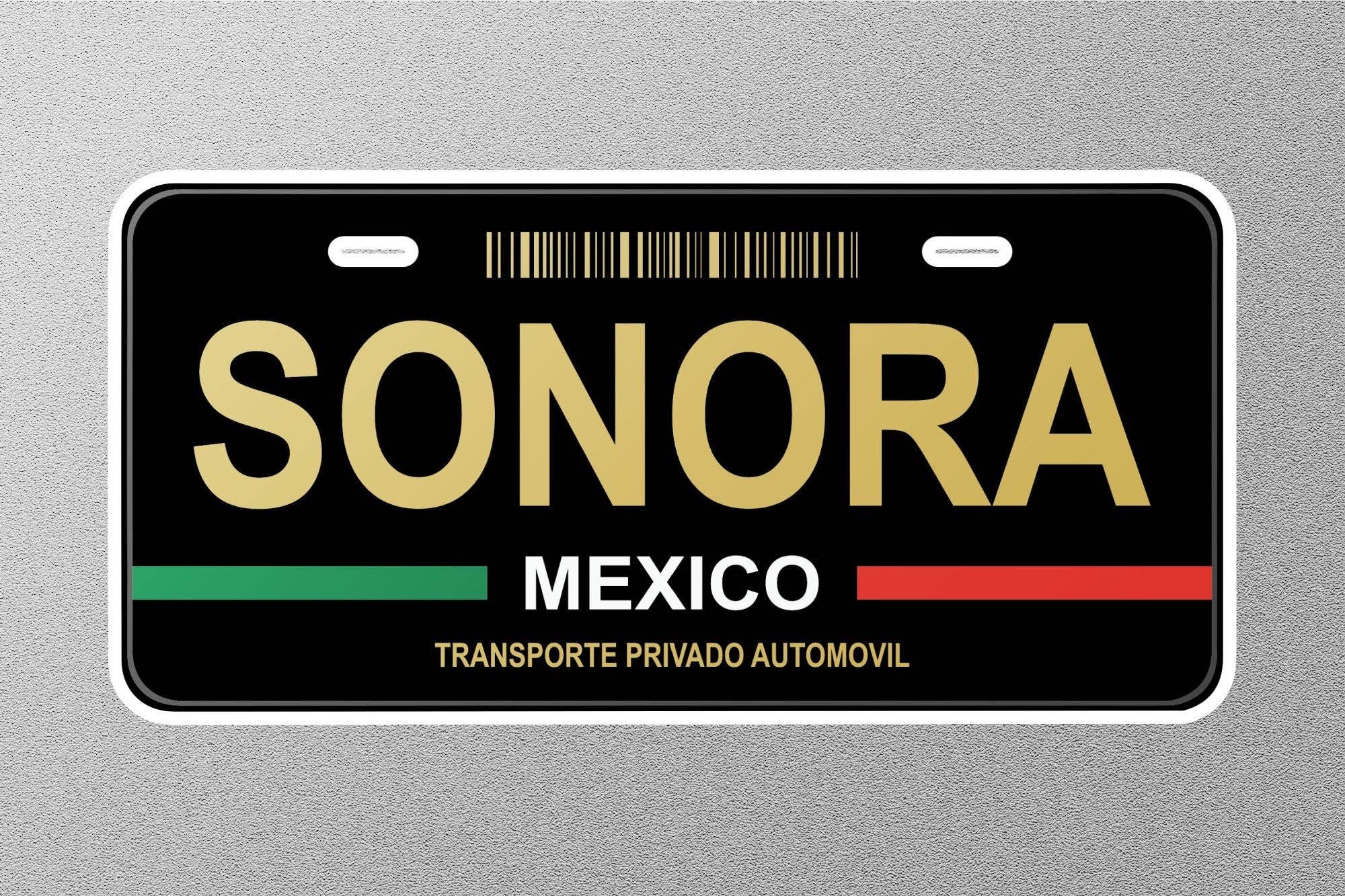 GraffMerch.com - Vente Autocollant - Autocollant pour plaque d'immatriculation de Sonora Mexico0