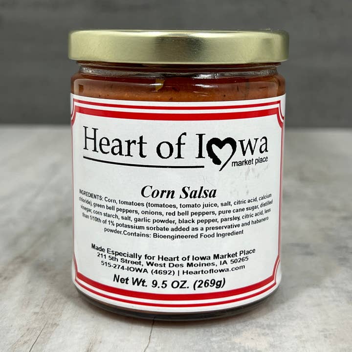Heart of Iowa Corn Salsa (10oz) for wholesale by Heart of Iowa Market Place