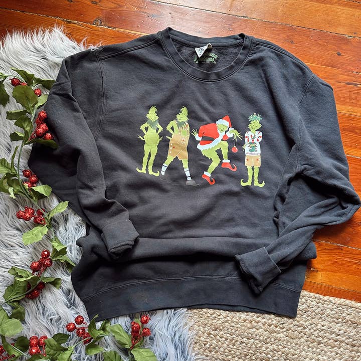 Mr. Grinch Garment Dyed Sweatshirt for wholesale by Jordanna Adams