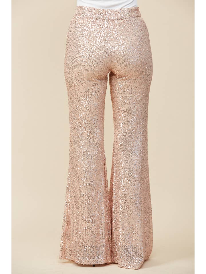 WISTERIA LANE – Engroshandel Bukser - Dame – BUKSEBUKSER MED PAILLETTER - 2405 KOBBER8