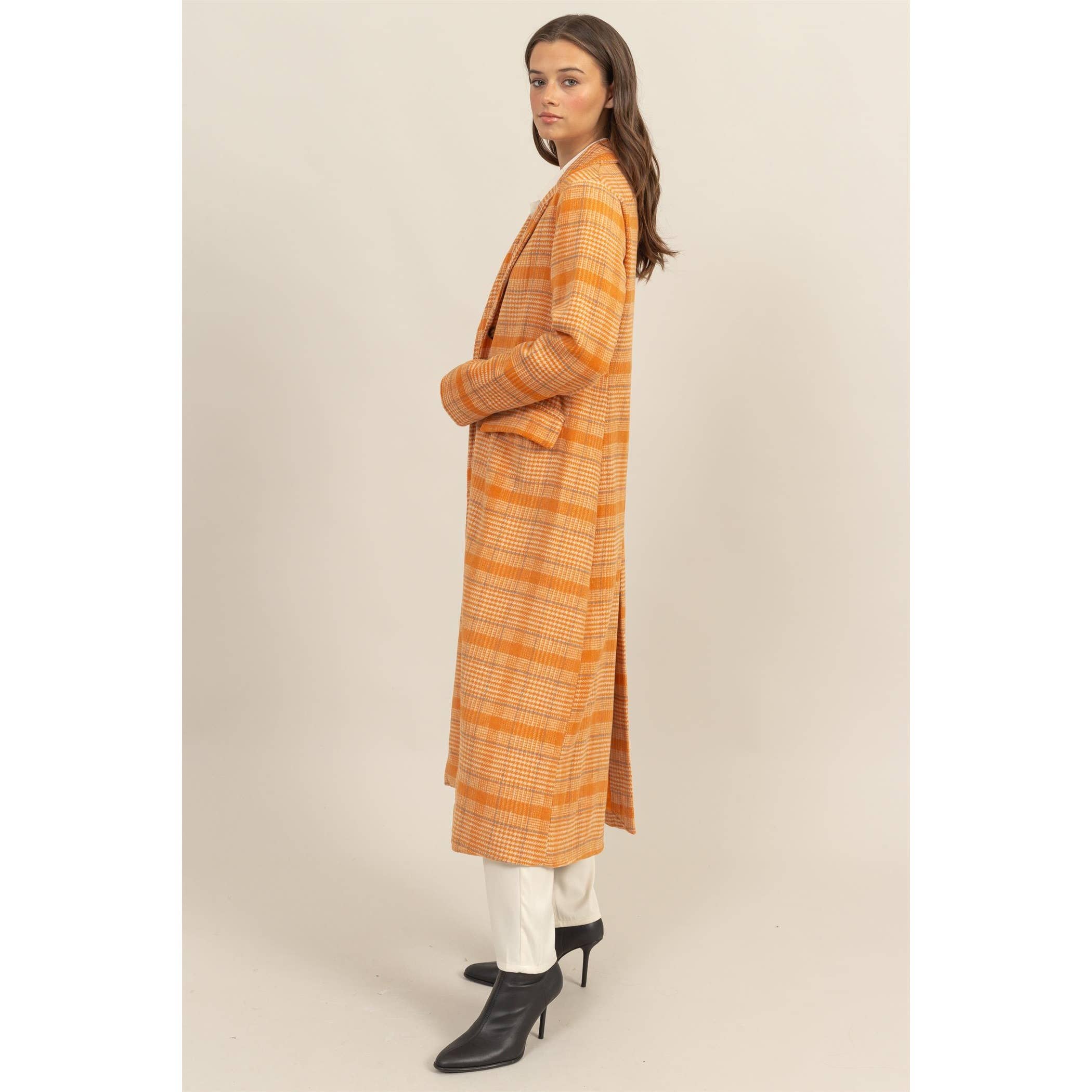HYFVE - Wholesale Coat - Women's - Plaid Long Coat13