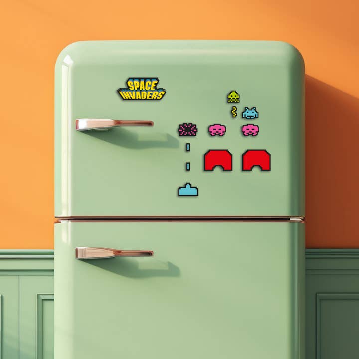Mad Monkey GmbH - Wholesale Magnet - Space Invaders - Magnetic Pins1