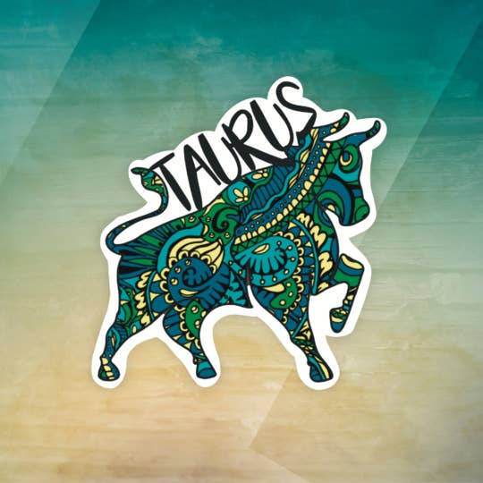 Blonde owl designs – wholesale Klistermärke – Taurus stjärntecken