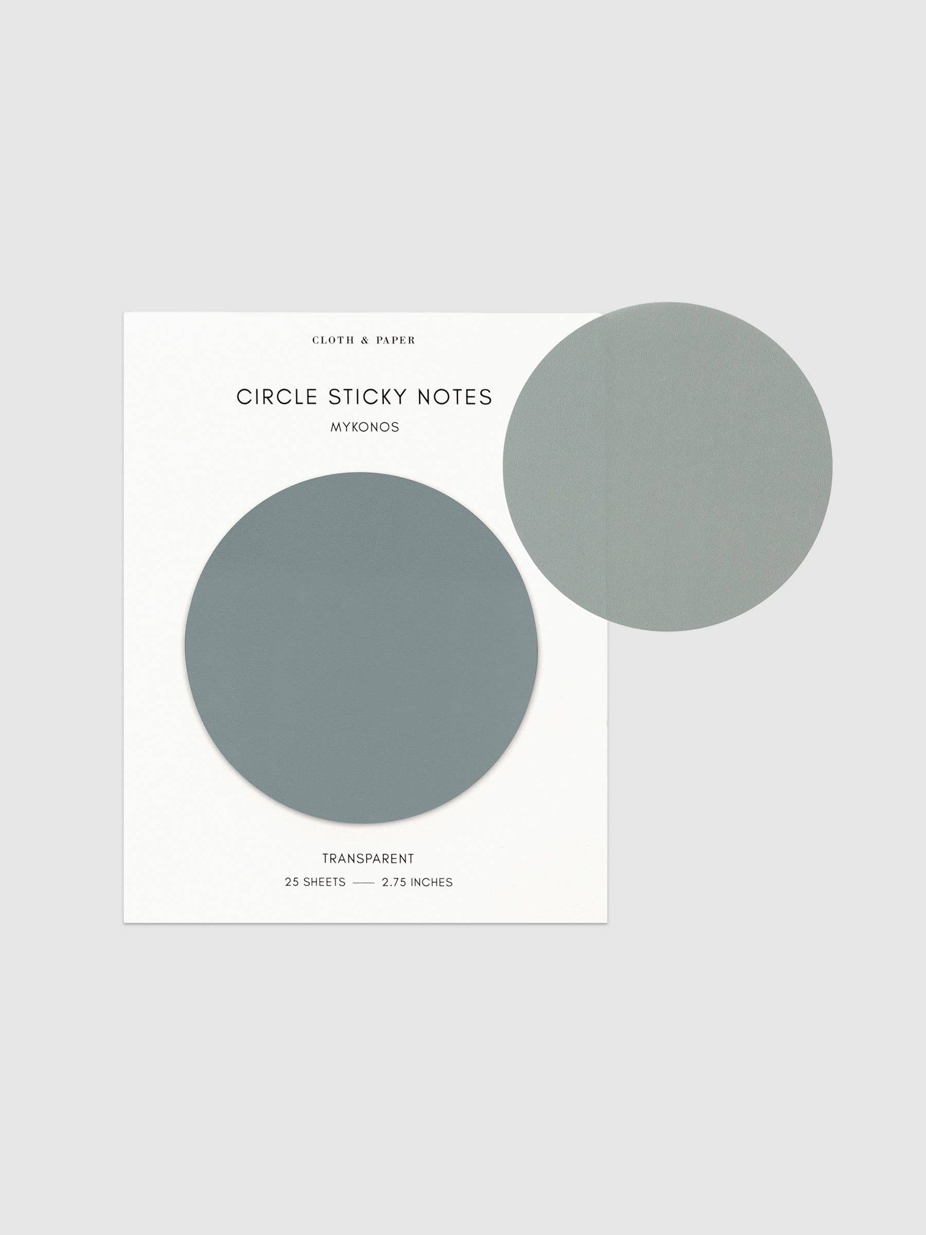 Cloth & Paper - Wholesale Sticky notes - Transparent Circle Sticky Notes25