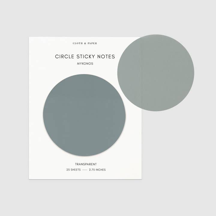 Cloth & Paper - Wholesale Sticky Notes - Transparent Circle Sticky Notes31