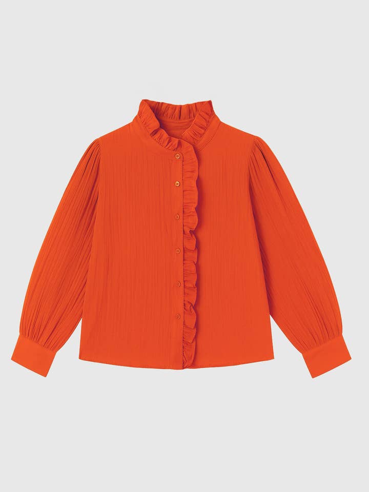 STEFILOU SHIRT orange for wholesale by An'ge