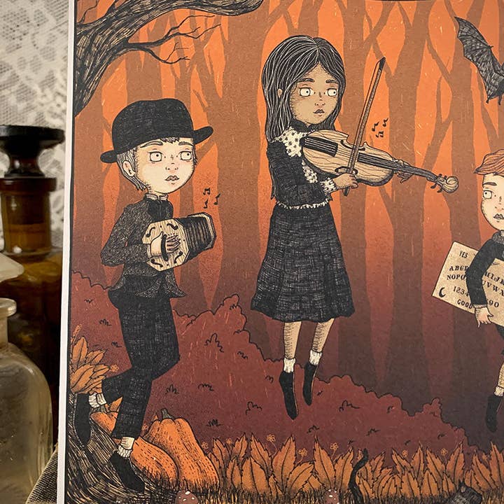 The Orphans of Dudleytown - Vente Affiche d'art - La procession automnale1