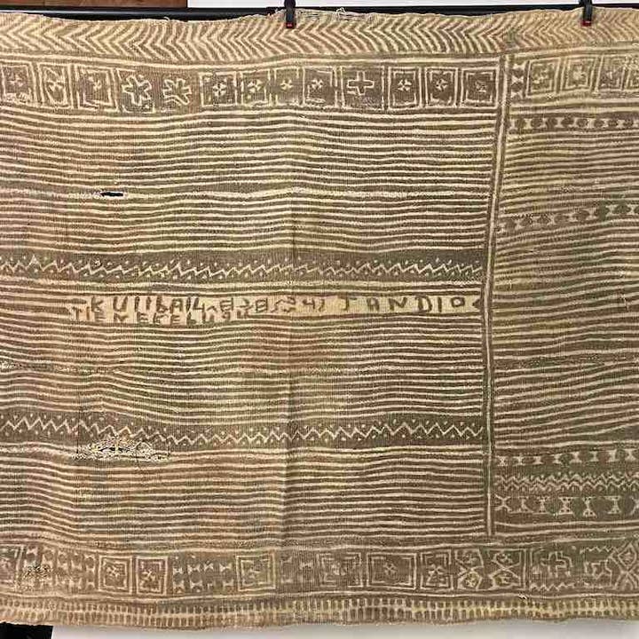 The Niger Bend - Wholesale Tapestry/Textile - Vintage Traditional Bogolan Mudcloth Mali African Textile | 51 x 37"1