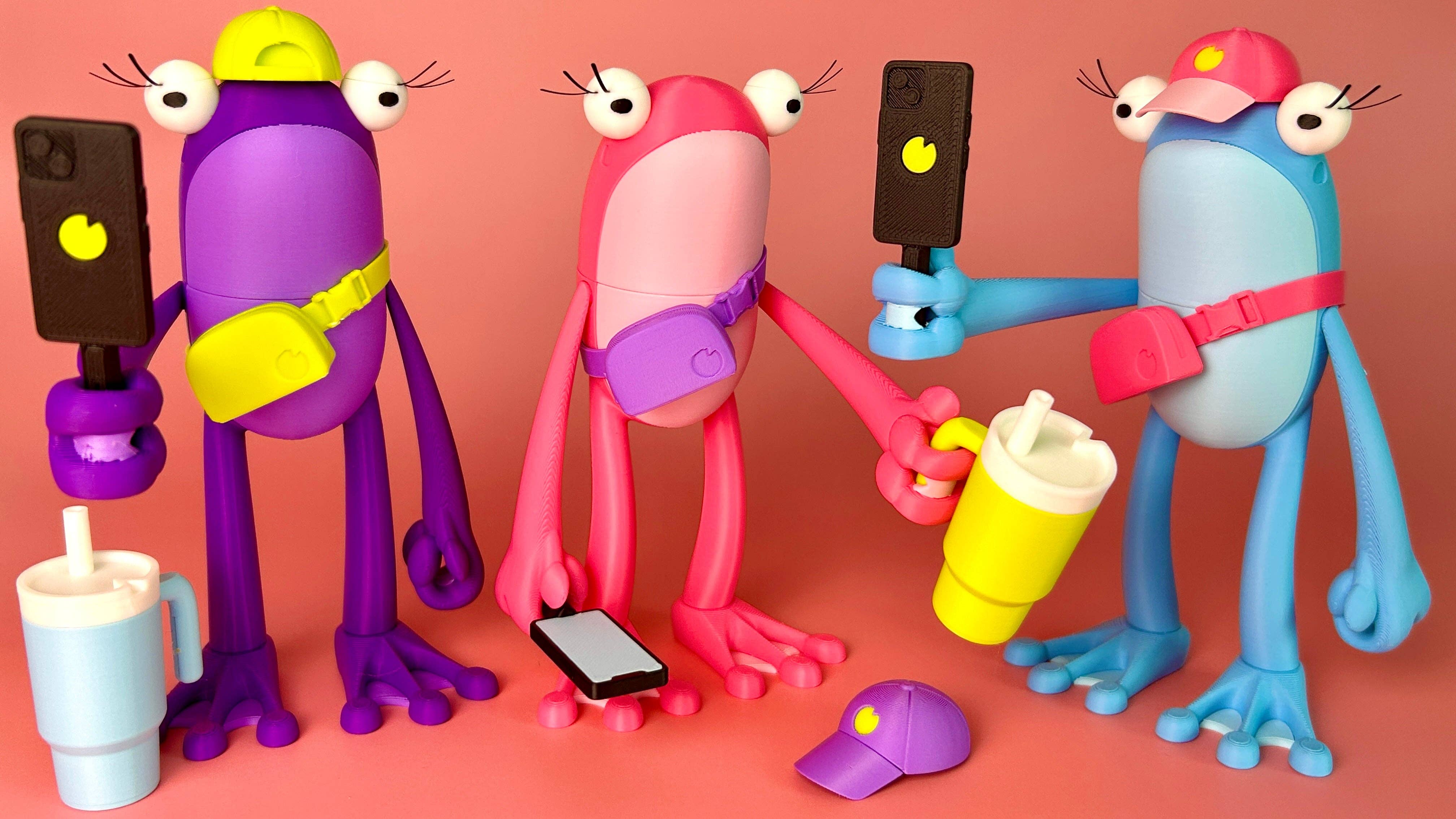 Fly Frogs - Wholesale Decorative Figurine - Basic B4