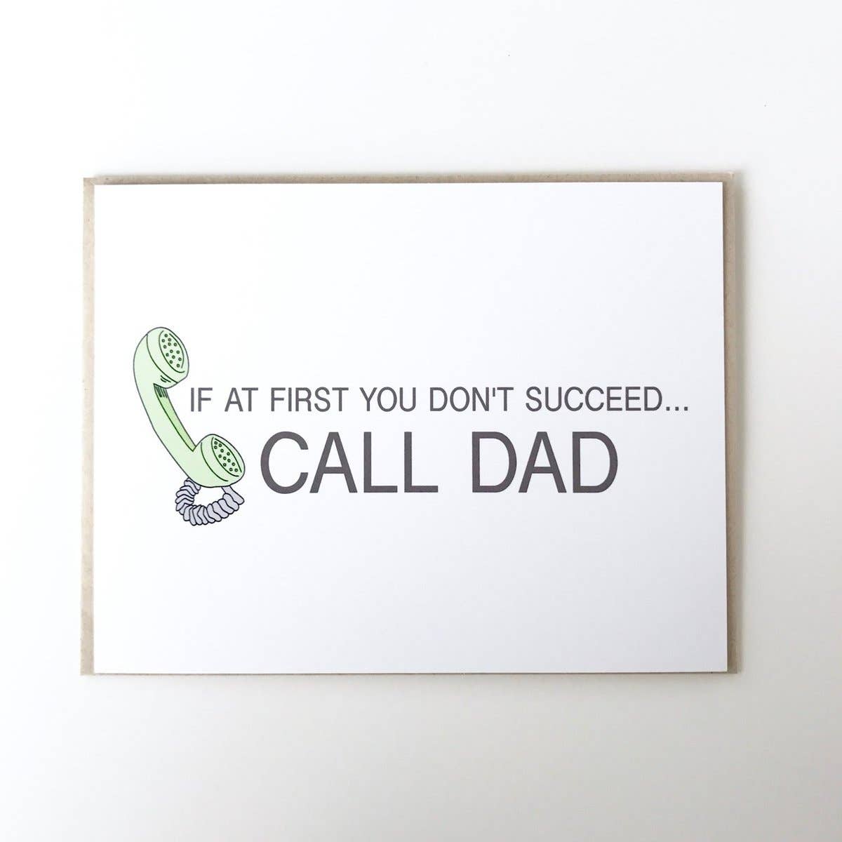 PAGEFIFTYFIVE - Wholesale Father's Day Card - Call Dad Card1