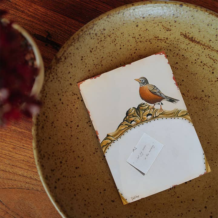 David Arms - Wholesale Everyday Greeting Card - “Joy Comes In The Morning” (Robin) Notecards1