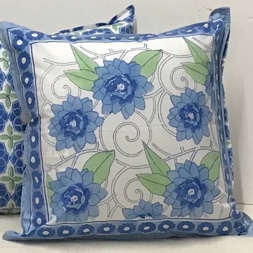 Pillow Printed 18" x 18" Klimt Lotus 2647B for wholesale by natural habitat