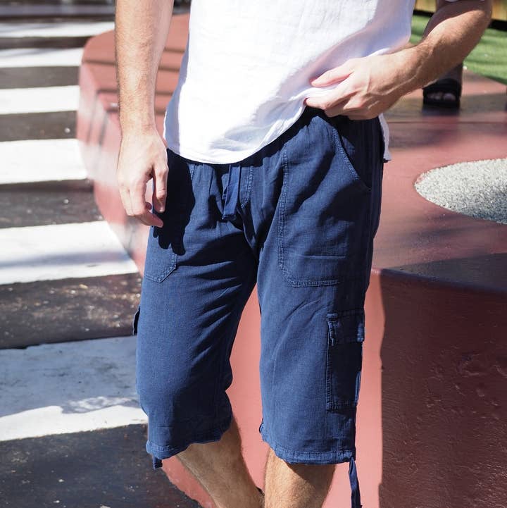 Cotton Natural – wholesale Shorts – Men's – St. John Midnight Blue Shorts