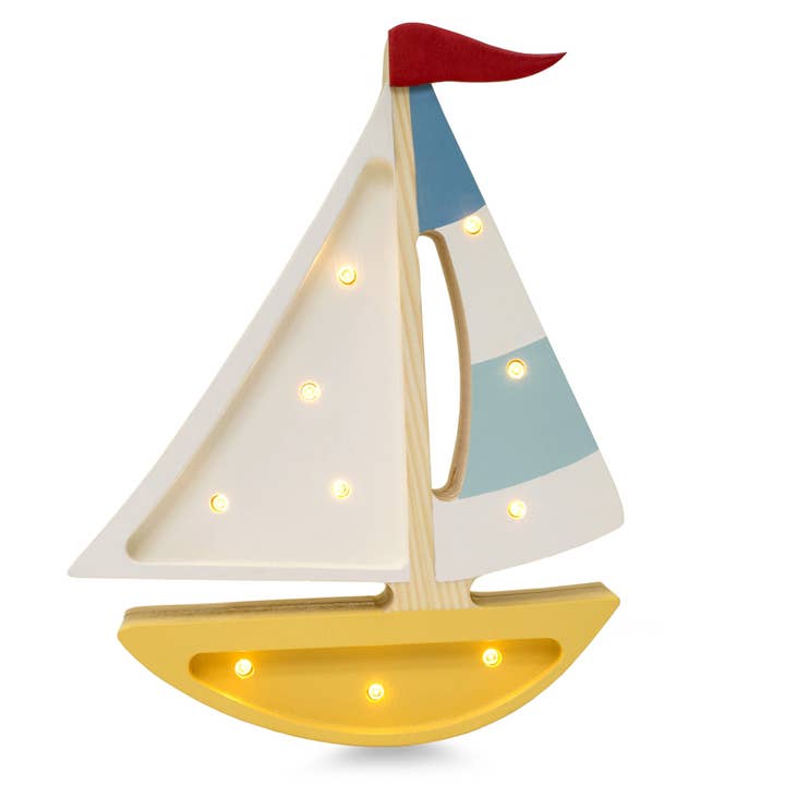 Little Lights - Wholesale Night Light - Kids & Baby - Little Lights Mini Sailboat Lamp