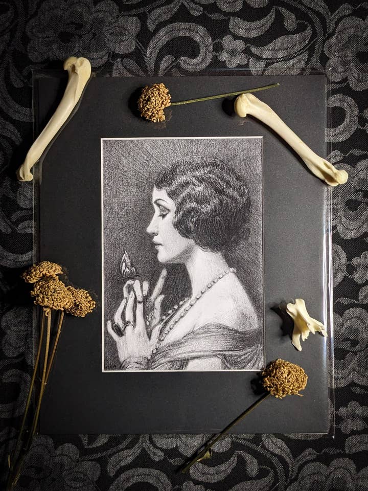 Butterfly Dreams Matted Print for wholesale by Studio Umbralux