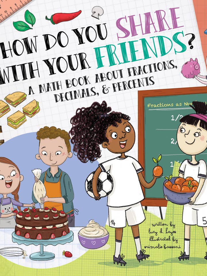 ¿Cómo compartes con tus amigos? Un libro de matemáticas para venta al por mayor de Flowerpot Press