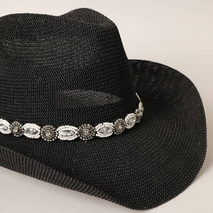 Fashion City – Engroshandel Cowboyhat - Dame – Durango Cowboy Hat med Jeweled Bælte