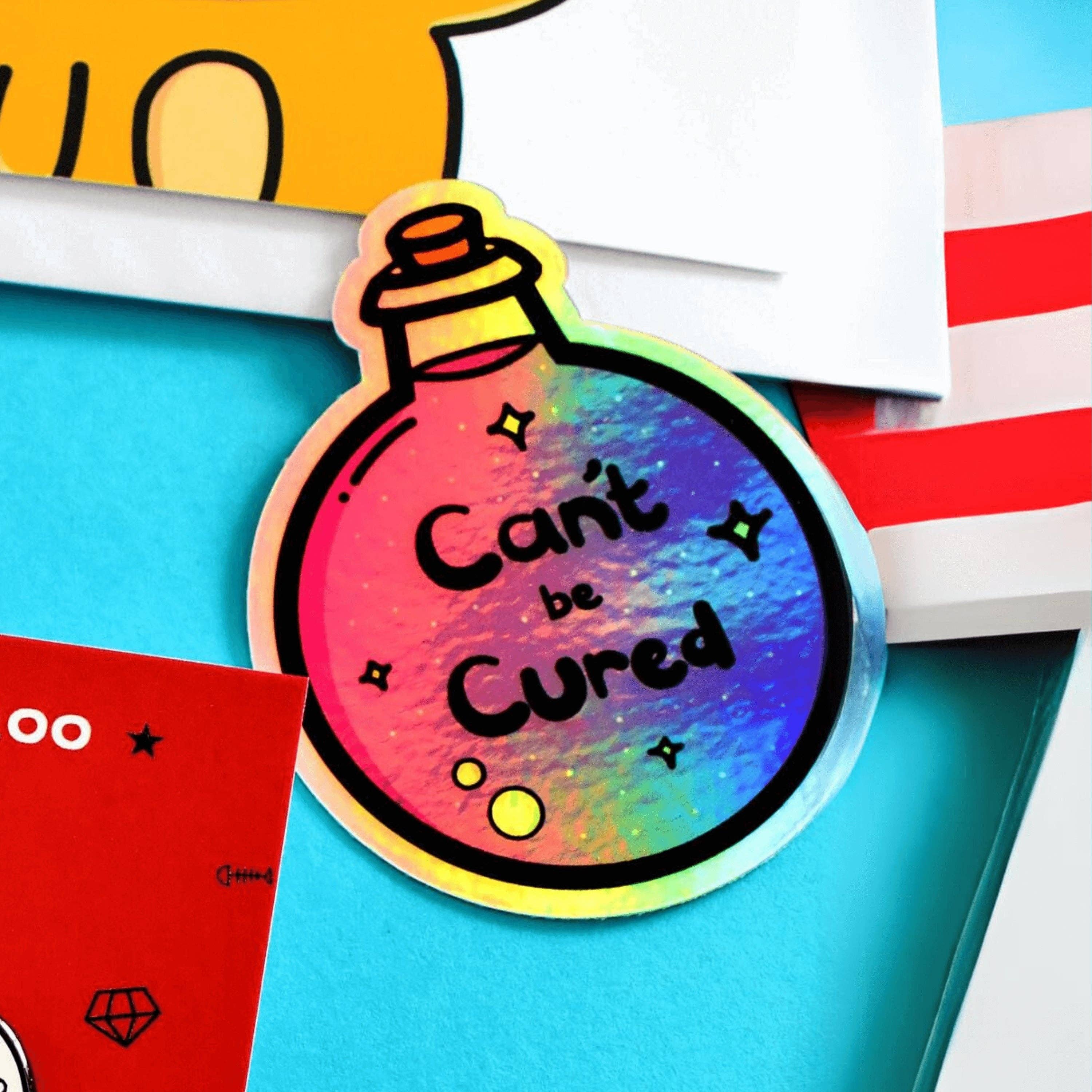 Innabox Ltd – Großhandel Aufkleber – Holographischer Aufkleber „Can't Be Cure“1