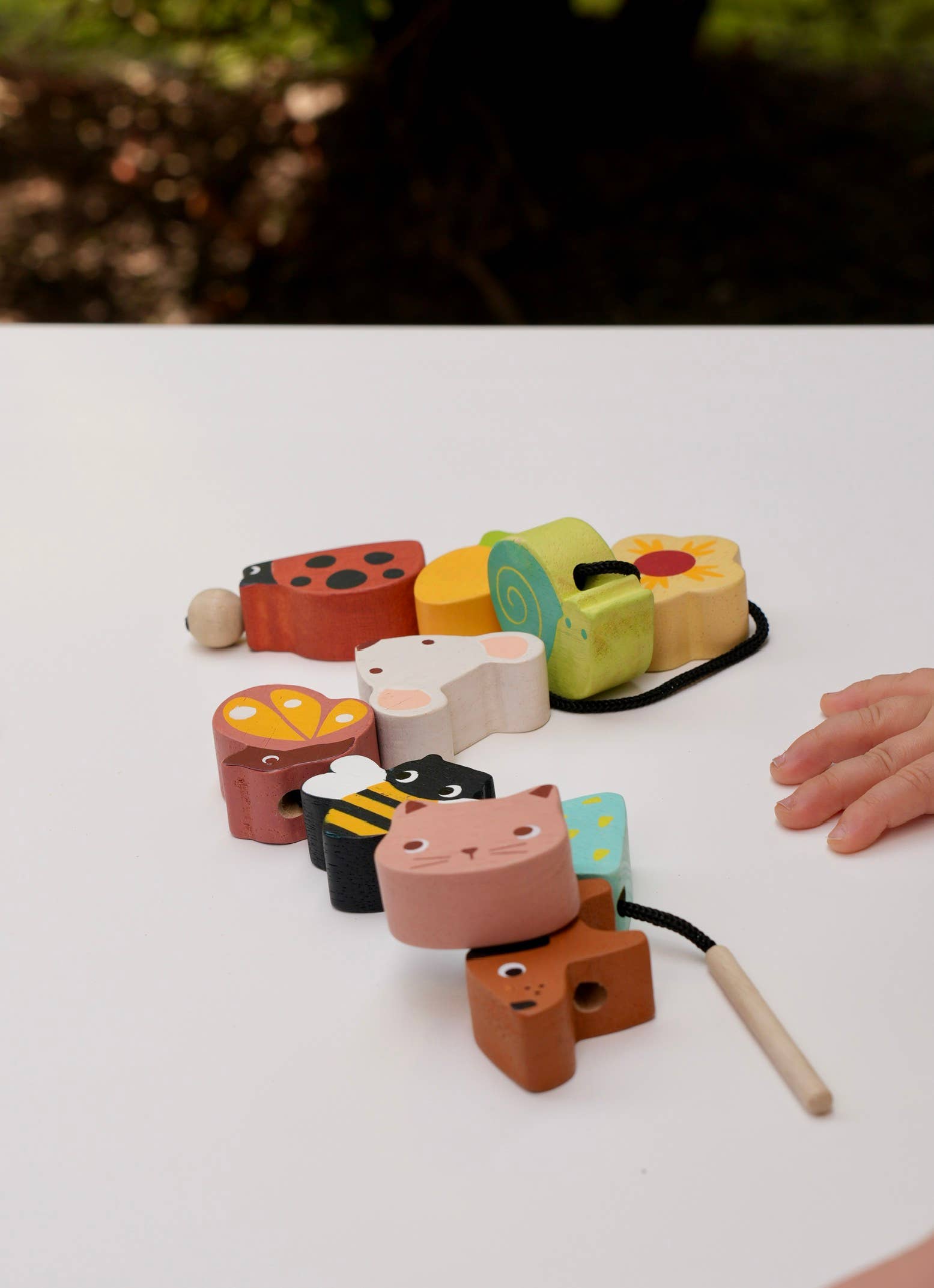 ThreadBear Design UK/EU - Wholesale Wood Toy - Kids - Mentari Garden Threading Beads3