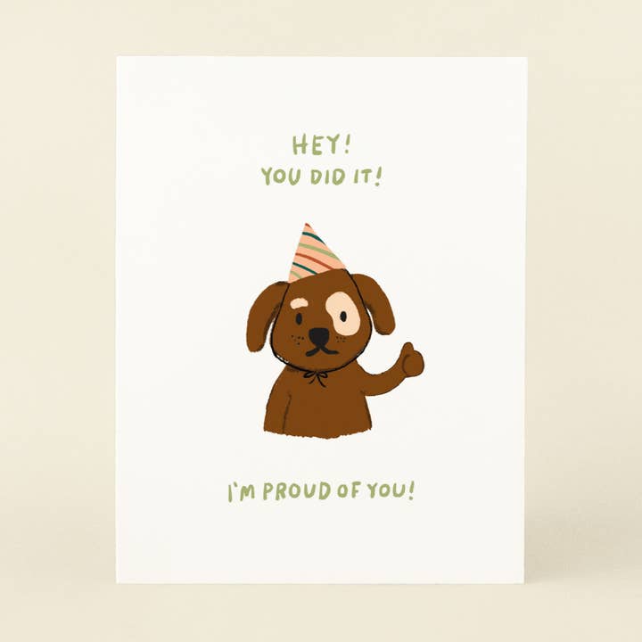 Proud Of You Pup - Greeting Card for wholesale by markedbym