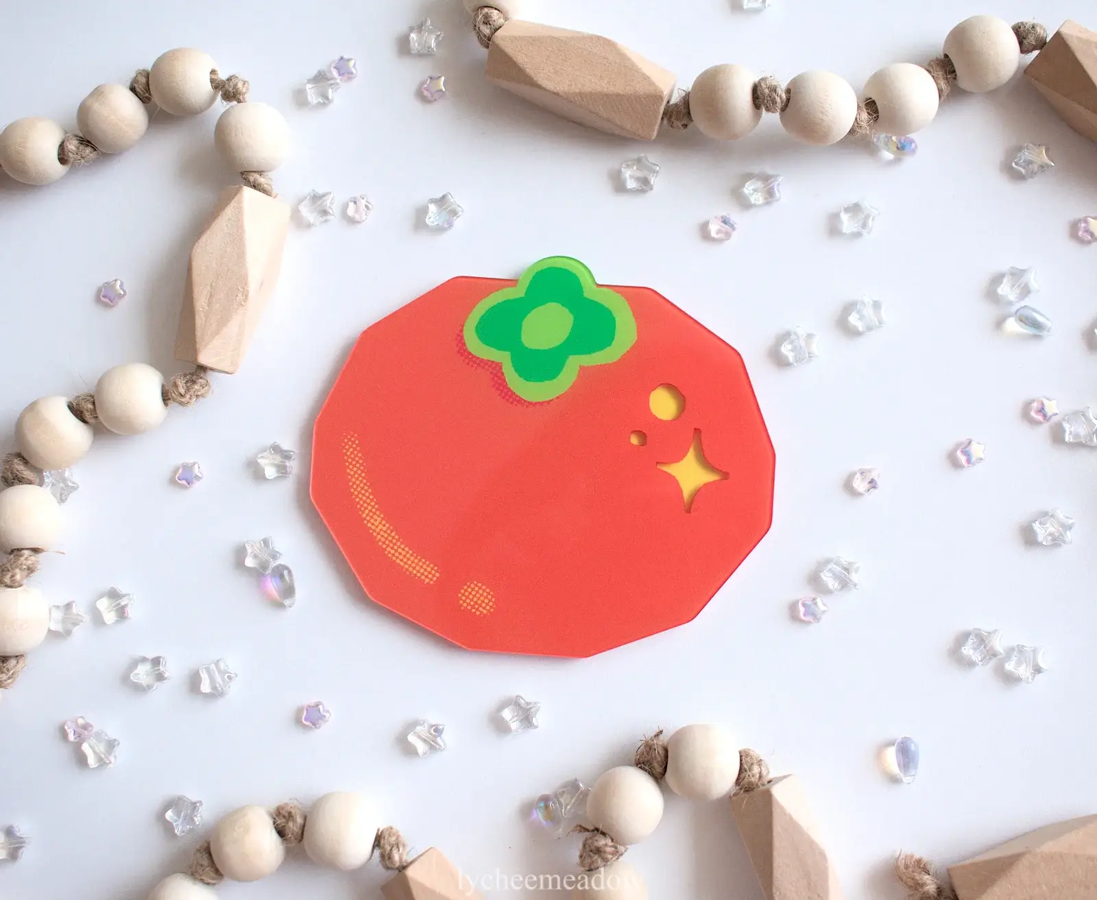 Lycheemeadow - Wholesale Coasters - Persimmon Double-sided Coaster3