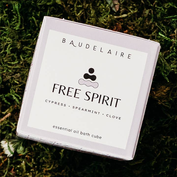 “Free Spirit” Bath Bomb – 7oz Cube for wholesale by Baudelaire