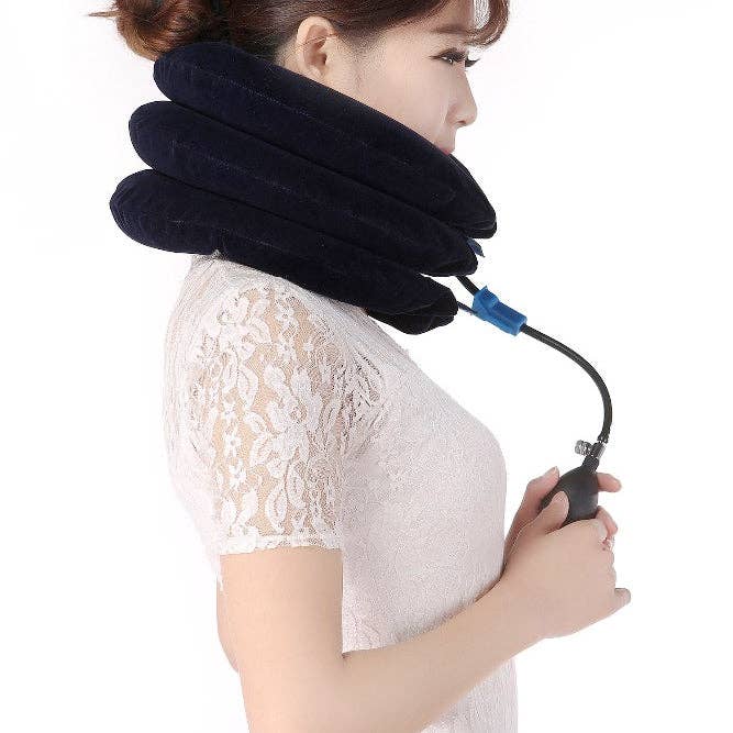 Mix Match Colors Adjustable Neck Traction Device for Instant Neck Pain Relief for wholesale on Faire17