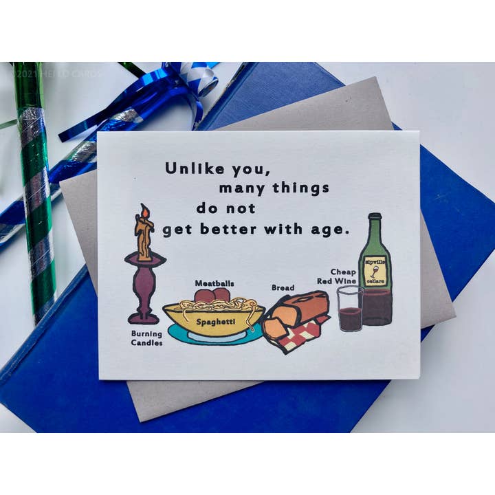 Verjaardagskaart „Beter met leeftijd” voor wholesale door HEI LO CARDS