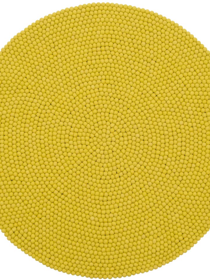 Tapis rond en boules de feutre Kata 100% laine pour la vente par myfelt