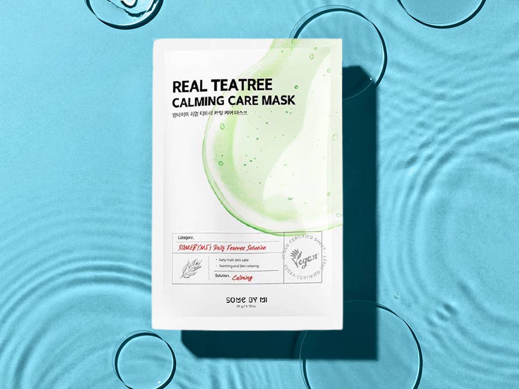 Kosmic - Kbeauty Skincare – Máscara facial por atacado – [SOME BY MI] MÁSCARA DE CUIDADO CALMANTE DE TEA TREE REAL 1 FOLHA2