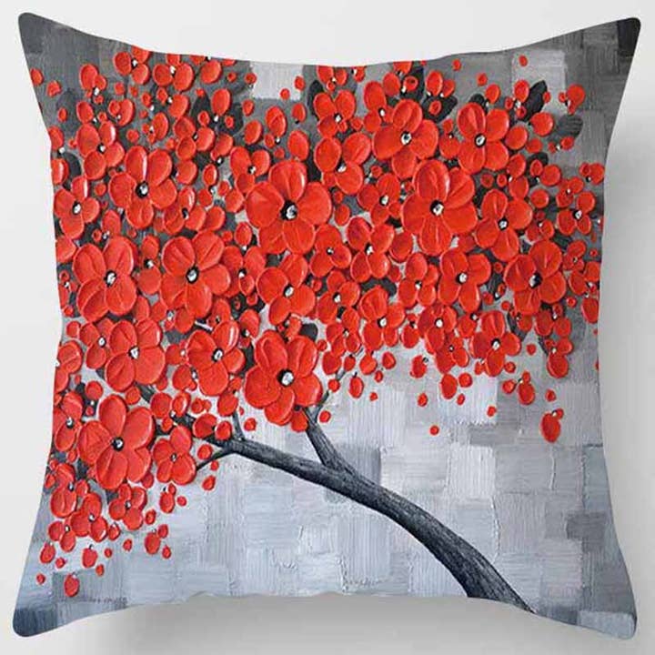 Floral- 18"X18" Outdoor Decorative Throw Pillowcase for wholesale by InStyle Pillows