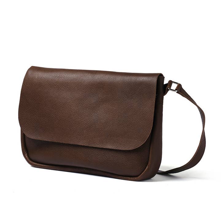 Keecie – wholesale Axelväska - Dam – Väska Plant Sitter i mörkbrunt med använd look2