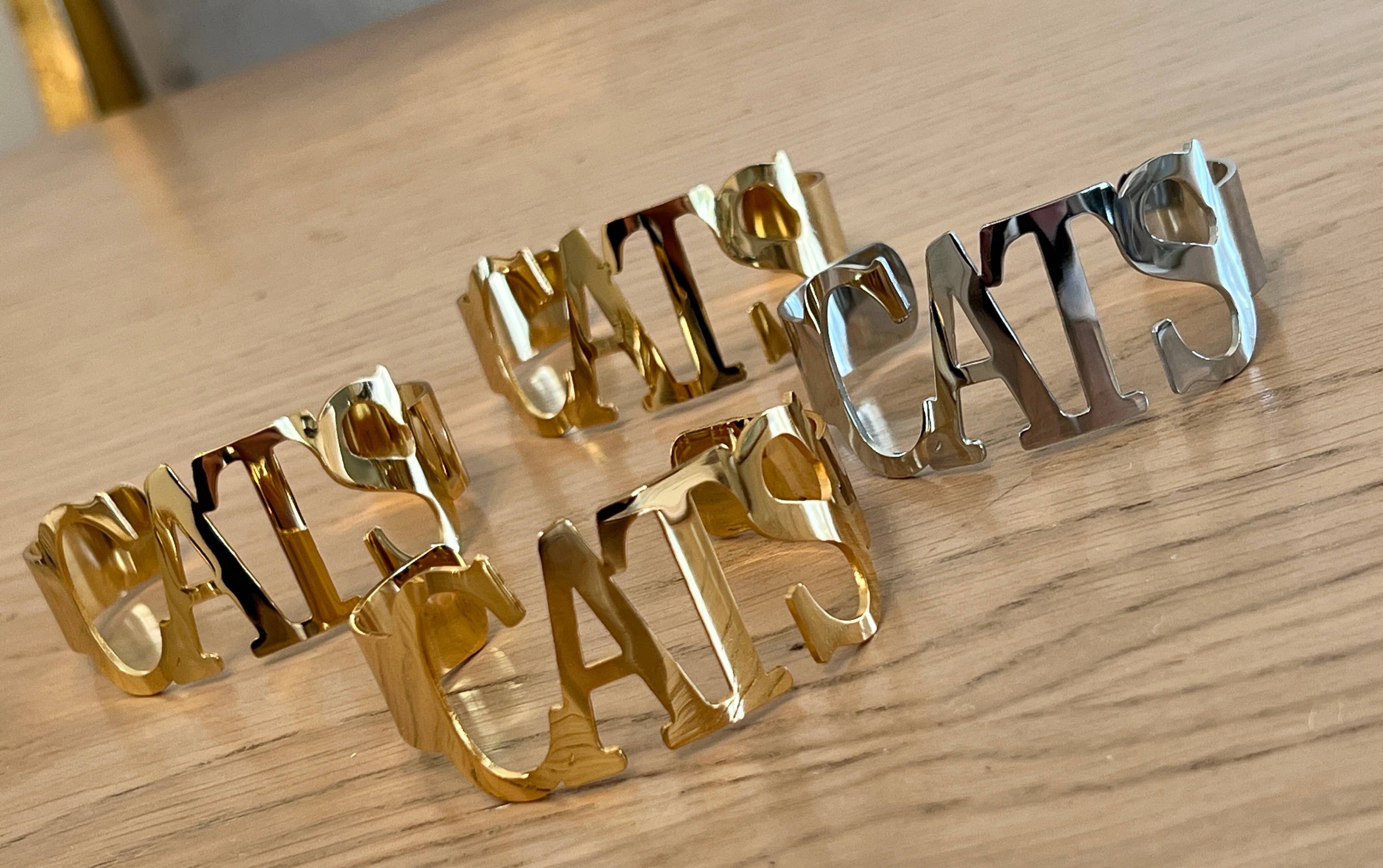 Steele Sloan Designs - Wholesale Cuff Bracelet - CATS Bangle Bracelets Tarnish Resistant All Caps -Go CATS2