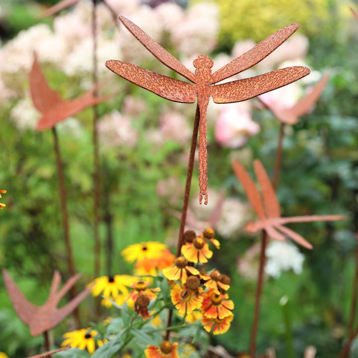 Steel Flowerhead/Bird/Insect Feature, Various Designs for wholesale by L V Bespoke