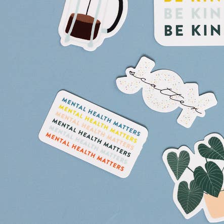Joy Paper Co. - Wholesale Sticker - Colorful Mental Health Matters Sticker1