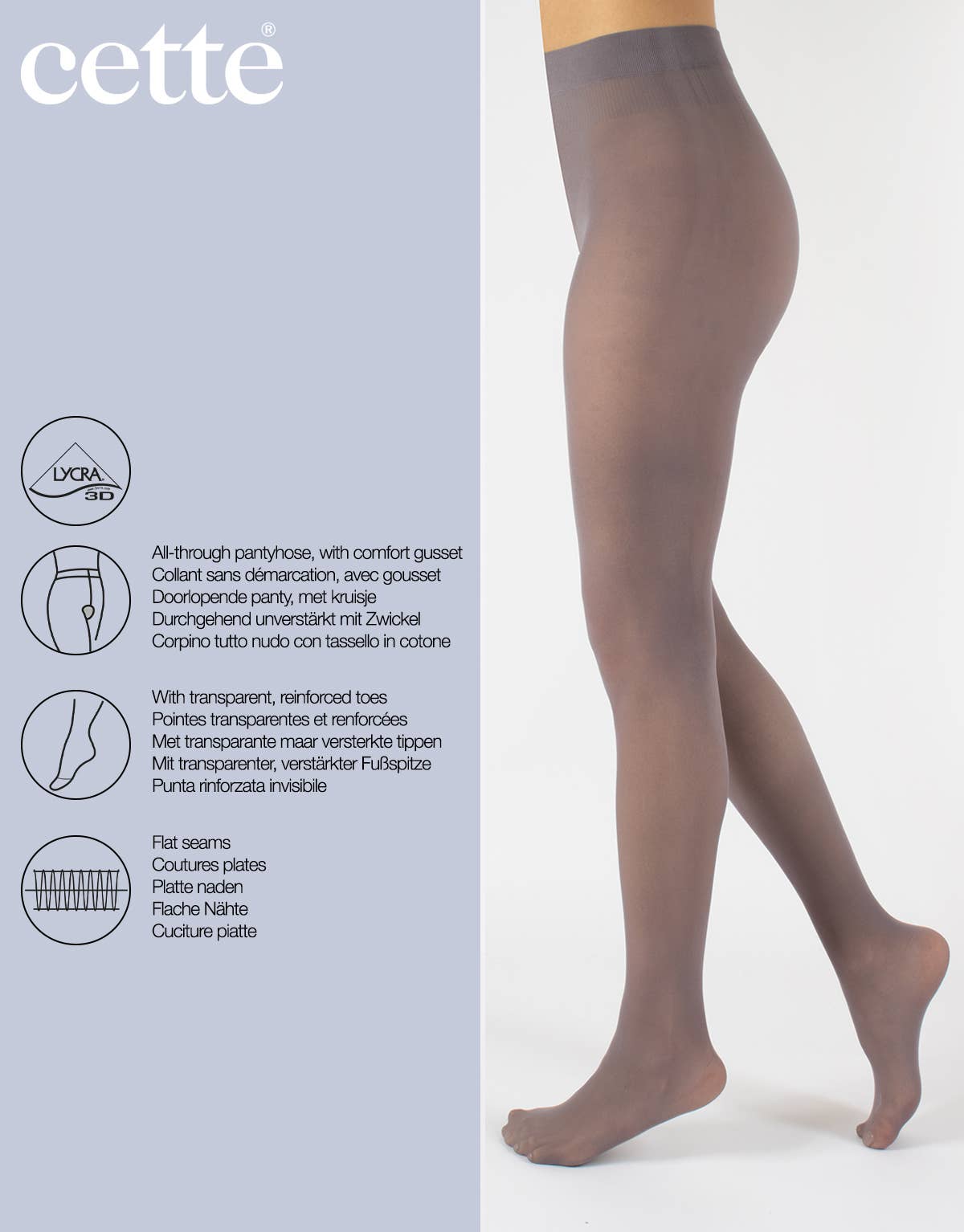 Cette – wholesale Tights – Women's – Semi Opaque tights, Matt Finish Pantyhose, Sizes up to 4XL27