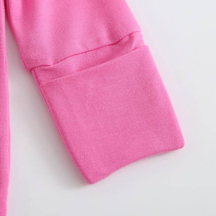 Luxie Charm - Wholesale Bodysuit (Footed) - Baby - Perfectly Pink Ruffled Romper NICU Going Home Outfit3