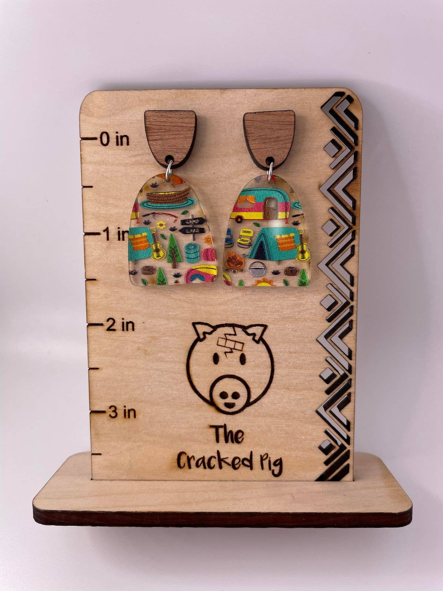 The Cracked Pig - Wholesale Dangle Earrings - Camping Themed Earrings | Stainless Steel Hardware2