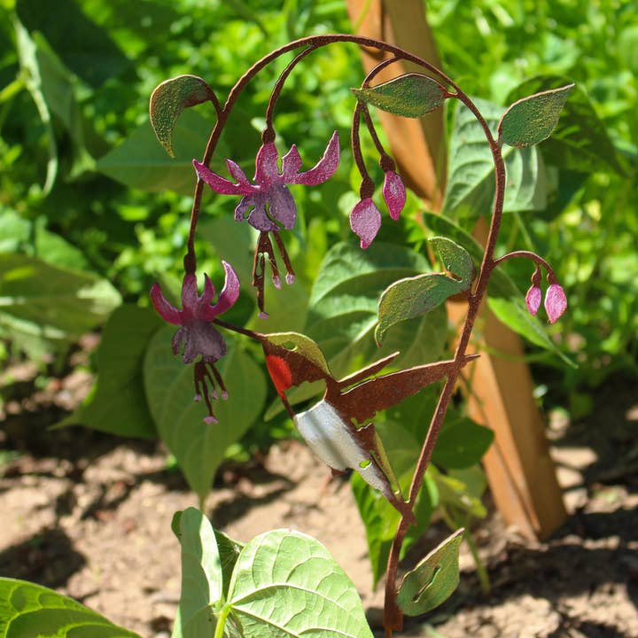 Elegant Garden Design - Wholesale Garden/Lawn Stake - Hummingbird on Fuchsia Pick -Painted5