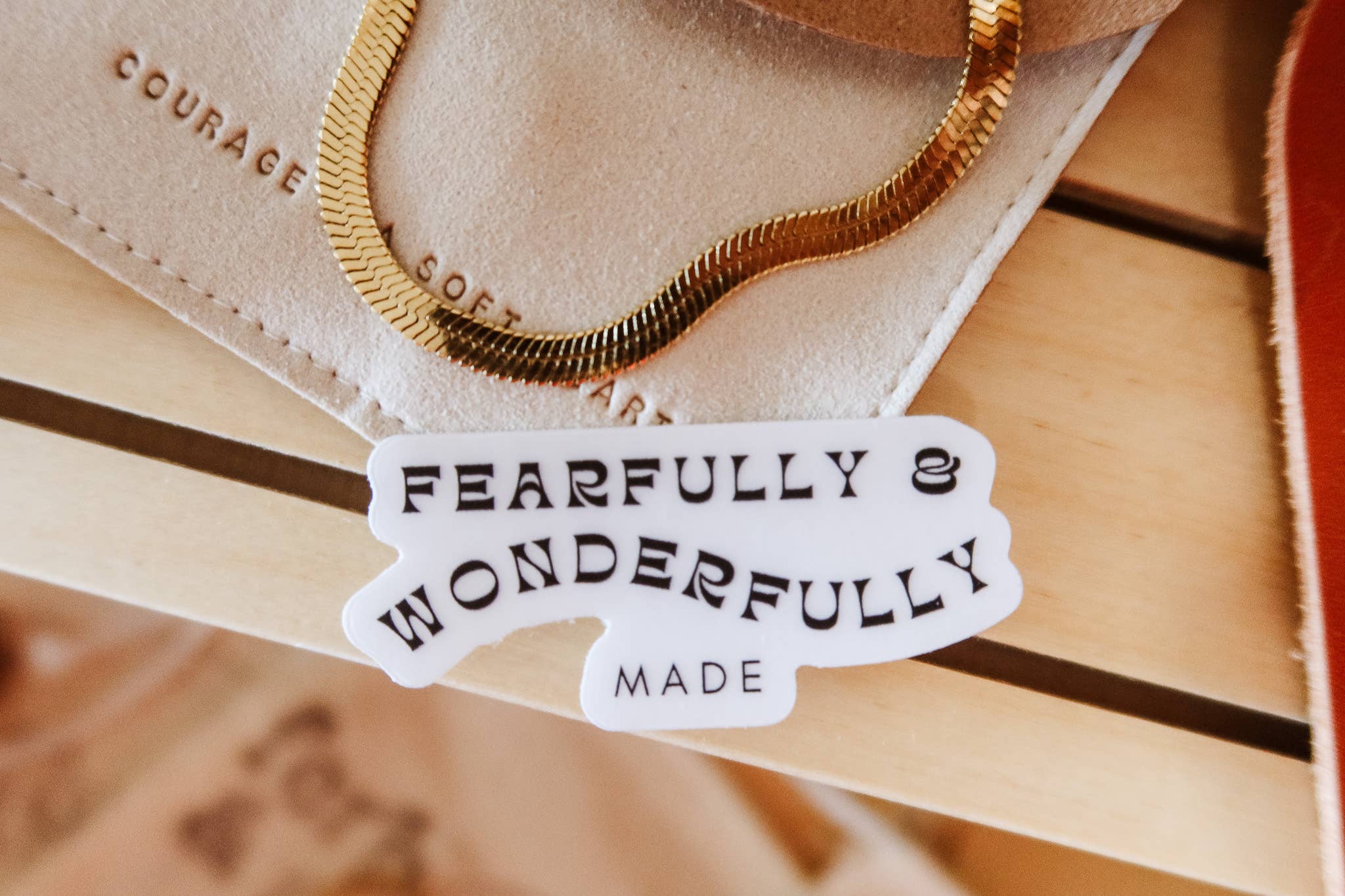 Fern & Arrow - Wholesale Sticker - Fearfully and Wonderfully Made Sticker2