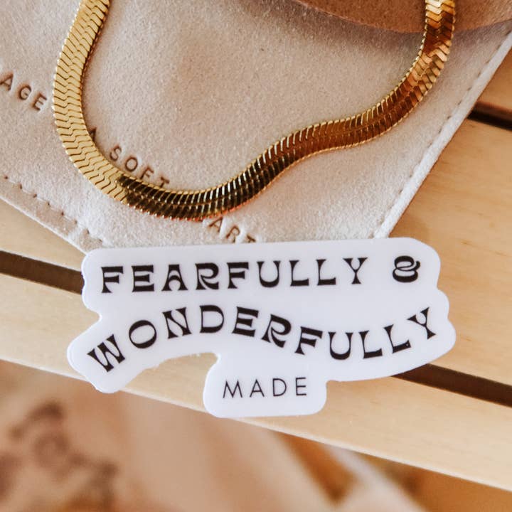 Fern & Arrow - Wholesale Sticker - Fearfully and Wonderfully Made Sticker2