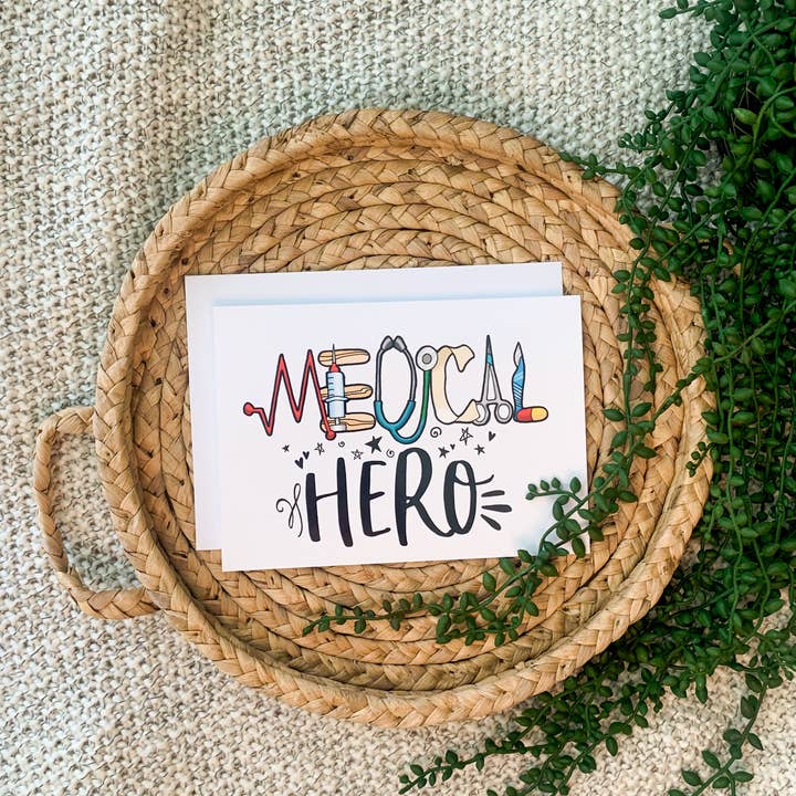 Savannah and James Co – Großhandel Grußkarten für den Alltag – Medical Hero Grußkarte, 5" x 71