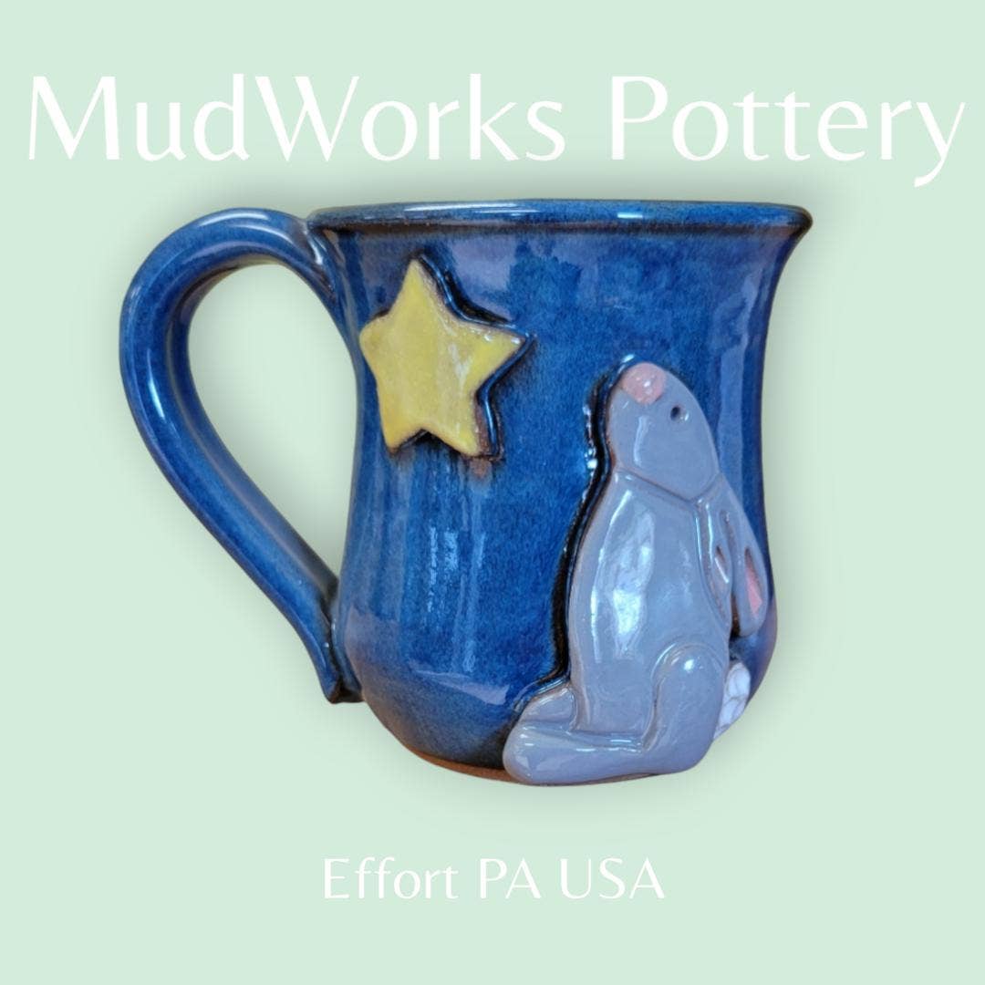MudWorks Pottery - Wholesale Coffee Mug - Bunny Star Mug4