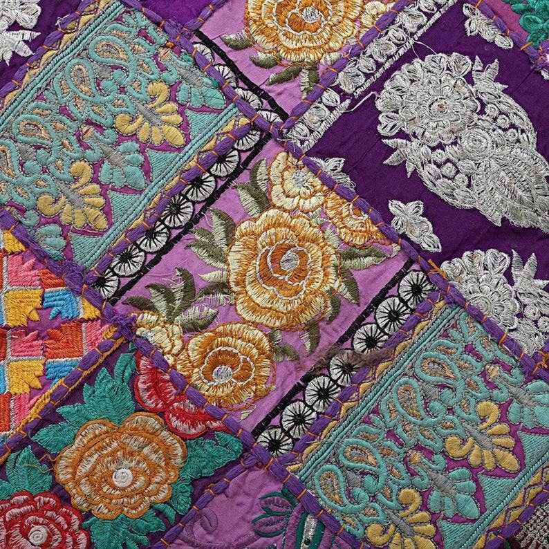 GYPSY STUDIO – wholesale Floor pillow – Floor Pillow Round Floor Cushion Purple Meditation Cushion1