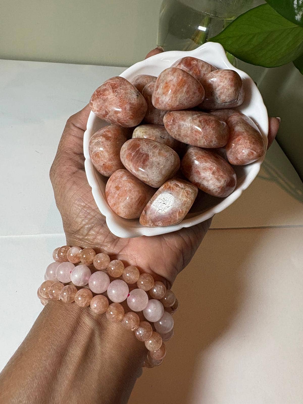 jiomind - Wholesale Spiritual Stone/Crystal - Sunstone Tumbled stone (1 pc)1