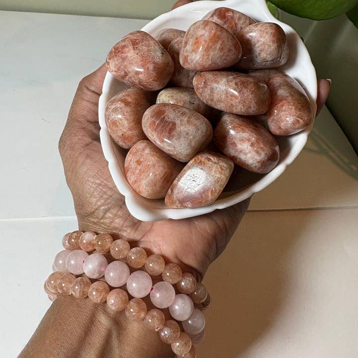 jiomind - Wholesale Spiritual Stone/Crystal - Sunstone Tumbled stone (1 pc)1