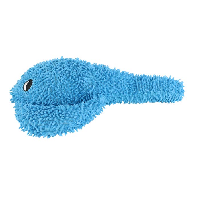 Tuffy Dog Toys - VIP Products - Wholesale Pet Squeaky Toy - Dog - Mighty Microfiber Ball Med Stingray Blue, Squeaky Dog Toy1