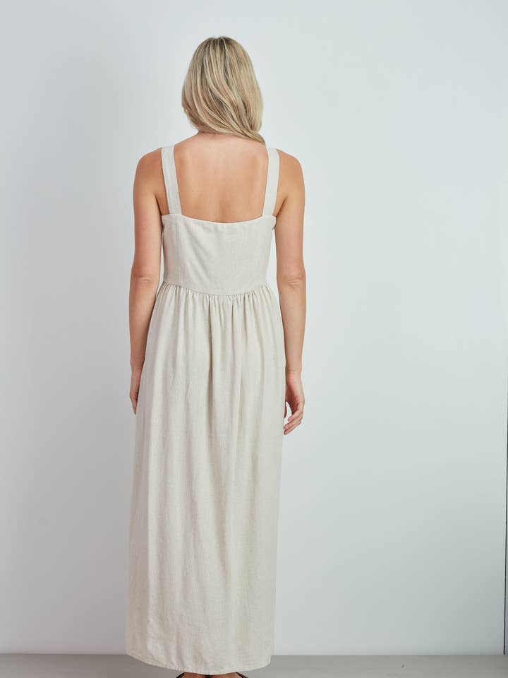 GUIMANOS - Wholesale Dress - Women's - Long Linen Dress