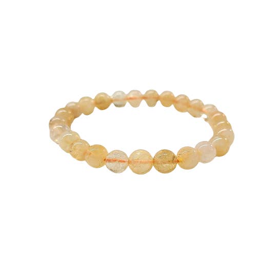 Pulsera citrino 8mm para venta al por mayor de The Crystal Garden